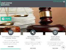 Tablet Screenshot of legallicensespecialists.com